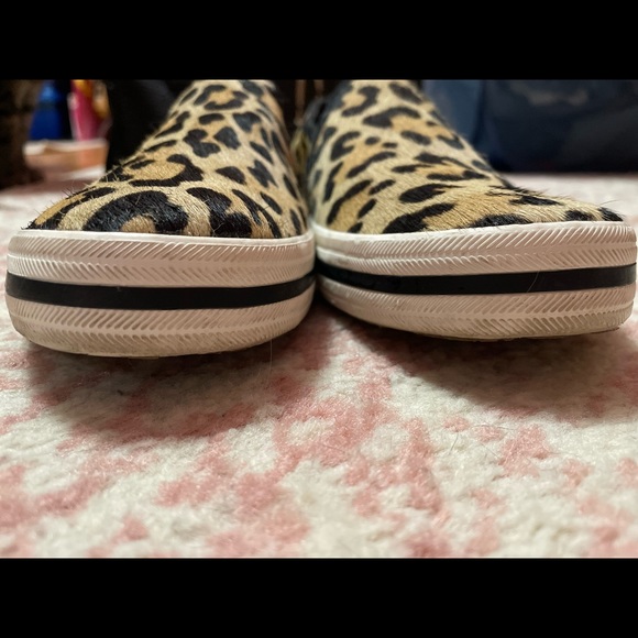 Keds x Kate Spade New York leopard “double decker” pony hair sneakers sz 7 - Picture 6 of 8